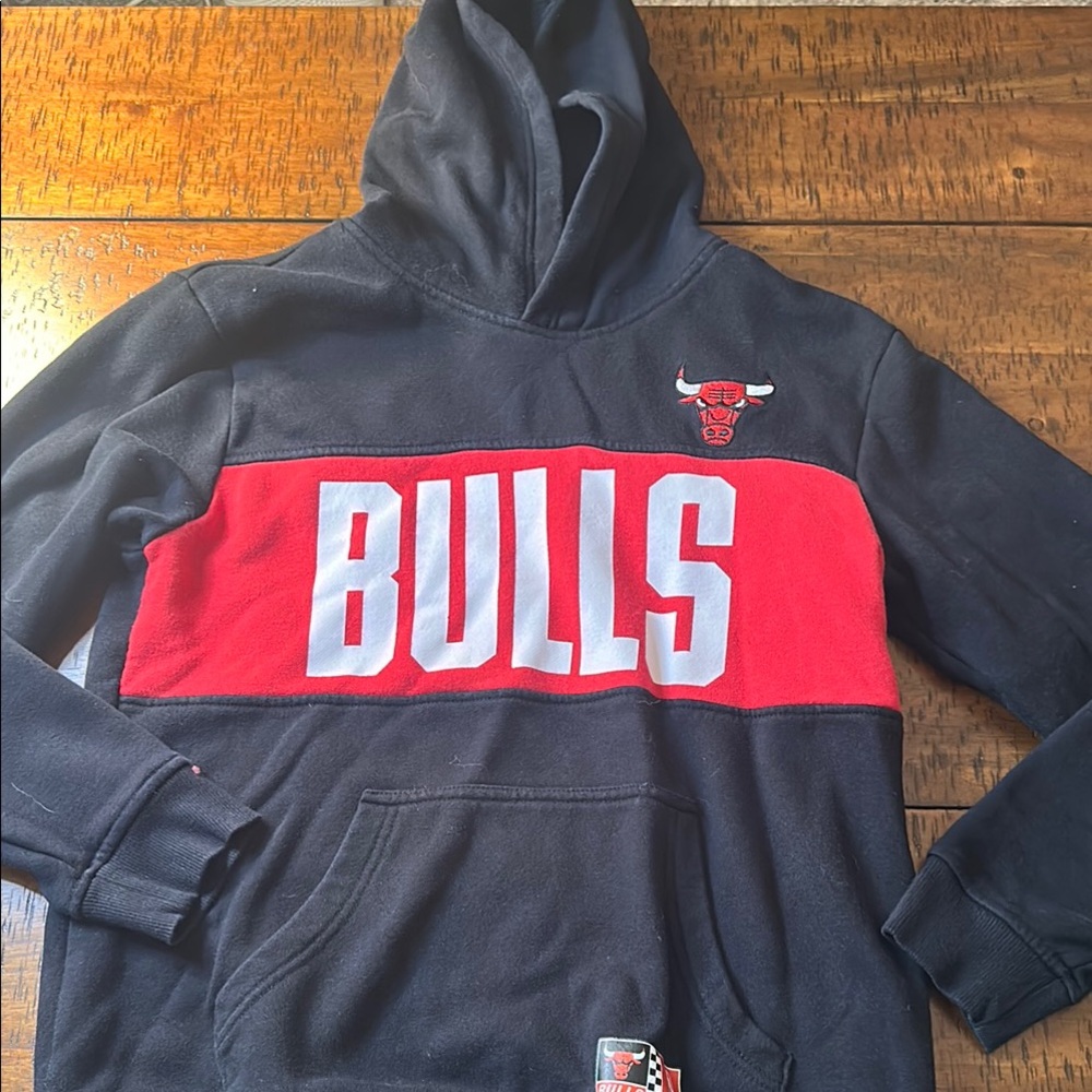 Black and Red Bulls Hoodie